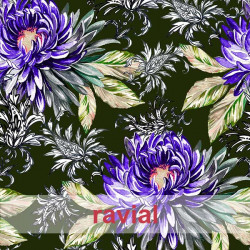 NERA. Printed velvet fabric, a bit elastic.