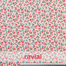 HARU. Printed cotton fabric with small flowers.