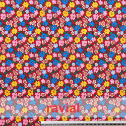HARU. Printed cotton fabric with floral print.