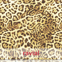 MASCARADA. Poplin fabric with leopard print. For sanitary material.