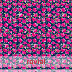 MASCARADA. Poplin fabric with floral print. For sanitary material.