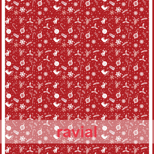 HM-MARADA. Stain resistant polyester fabric. Tablecloth with Christmas print.