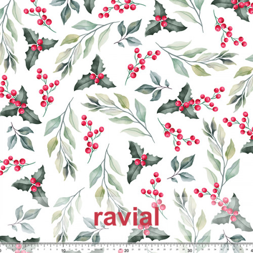 HM-MARADA. Stain resistant polyester fabric. Tablecloth with Christmas print.