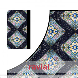 HM-MARADA. Polyester stain-resistant fabric for apron. Gaudí print. 2 aprons per 1m x 1.50m.
