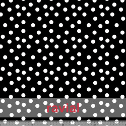 D-STRECH ESTP. Polyester fabric with polka dots (1,30 cm).