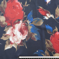 CARDEÑA. Tissu fin en mousseline avec motif floral.