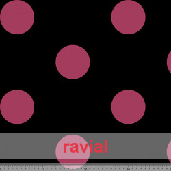 PARAYAS ESTP. Drape knit fabric with polka dot print.. Normally used on rehearsal skirts.