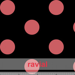 PARAYAS ESTP. Drape knit fabric with polka dot print.. Normally used on rehearsal skirts.