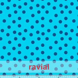 OLVERA. Knitted fabric with polka dots (1,75 cm).
