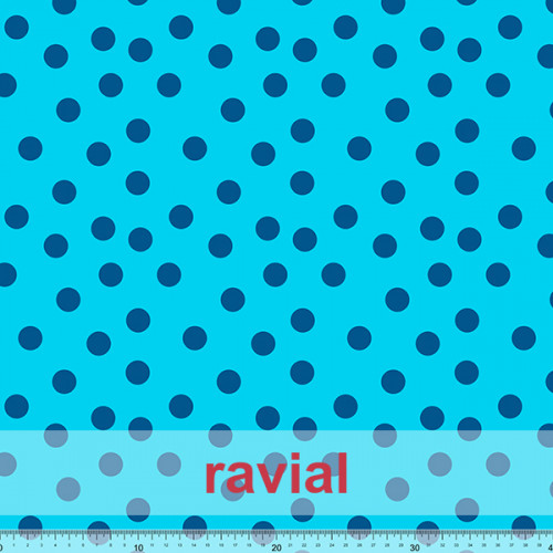 OLVERA. Knitted fabric with polka dots (1,75 cm).