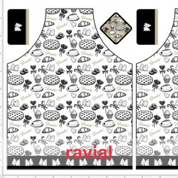 HM-MARADA. Polyester stain-resistant fabric for apron. Candy print. 2 aprons per 1m x 1.50m.