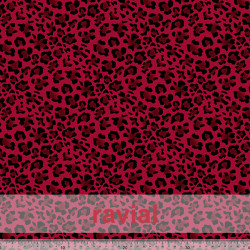 Tejido de poliéster estampado de leopardo (2,40 cms.)