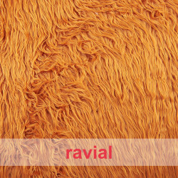 ANIMALIA BUBU. Tissu en fourrure synthétique poils longs de 5 cm.