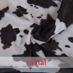 ANIMALIA RENO. Short fur fabric. Animal print. OEKO-TEX Standard 100