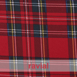 BASICO STRECH EST.  ESCOCES. Polyester fabric. Scottish print.