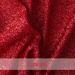 Tejido de lurex elástico brillante.