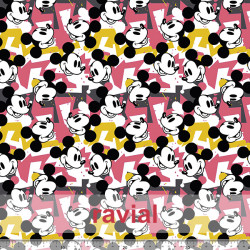 Tejido de felpa ideal sudaderas. Estampado de Mickey Mouse.