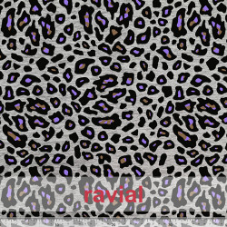 Tejido de punto tricot. Estampado animal print (tigre).
