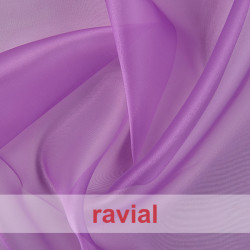 Tela de organza de cristal.