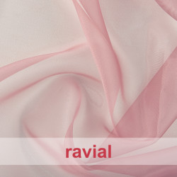 Tela de organza de cristal.