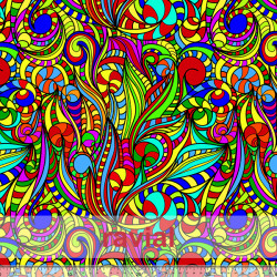 Tejido de punto con estampado abstracto.