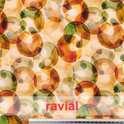 Tejido suave con mucha caída. Estampado abstracto.