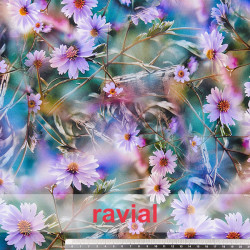 Tejido suave con mucha caída. Estampado floral.