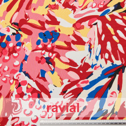 Viscosa. Tejido fino con mucha caída. Estampado abstracto.