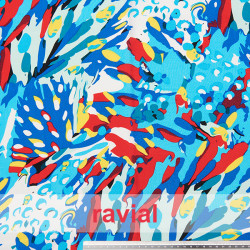 Viscosa. Tejido fino con mucha caída. Estampado abstracto.