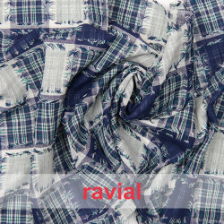 Tejido de algodón ideal para camisas.