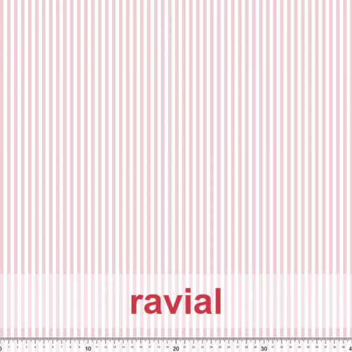 Tela de crespón con mucha caída. Estampado de rayas de 0,40 cms.