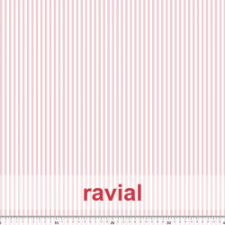 Tela de crespón con mucha caída. Estampado de rayas de 0,40 cms.
