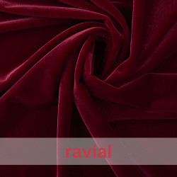 VELOUR. Tejido de terciopelo elástico. Suave y muy adaptable. (Reemplaza al SLASTIC)