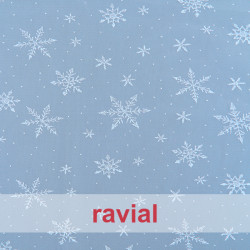 TUL SNOW STAR. Tela de tul suave con estrellas de hielo brillante.
