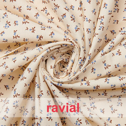 NINETTE. Tejido de algodón con estampado de florecitas.
