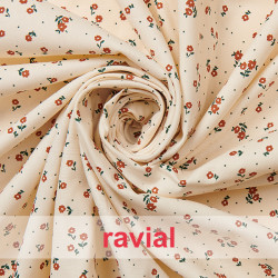 NINETTE. Tejido de algodón con estampado de florecitas.