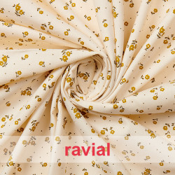 NINETTE. Tejido de algodón con estampado de florecitas.