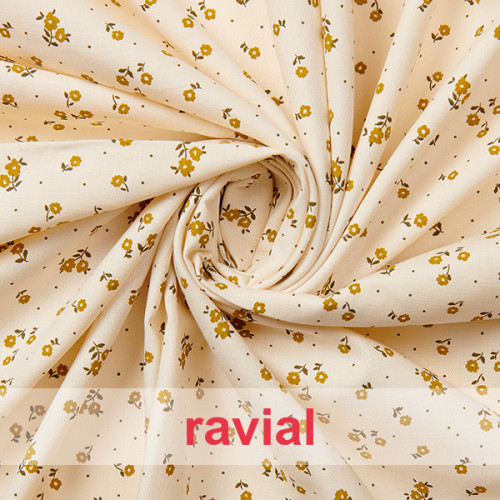 NINETTE. Tejido de algodón con estampado de florecitas.