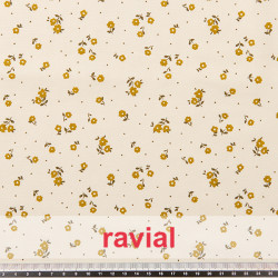 NINETTE. Tejido de algodón con estampado de florecitas.