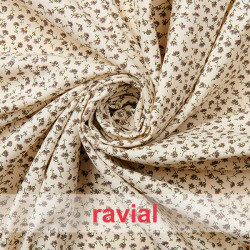 NINETTE. Tejido de algodón con estampado de florecitas.