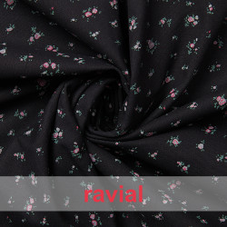 NINETTE. Tejido de algodón con estampado de florecitas.