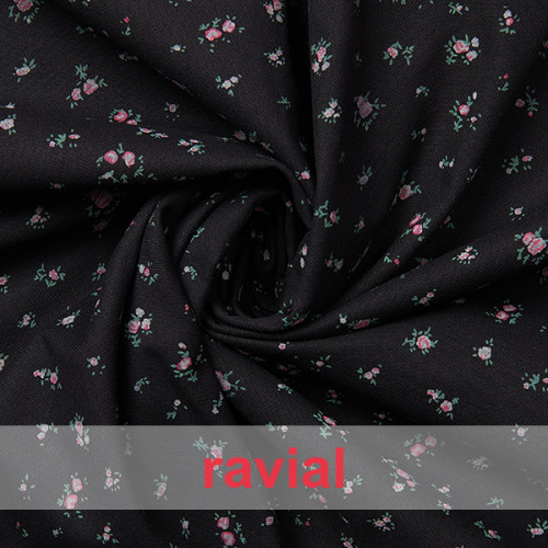 NINETTE. Tejido de algodón con estampado de florecitas.