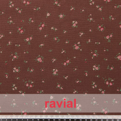 NINETTE. Tejido de algodón con estampado de florecitas.