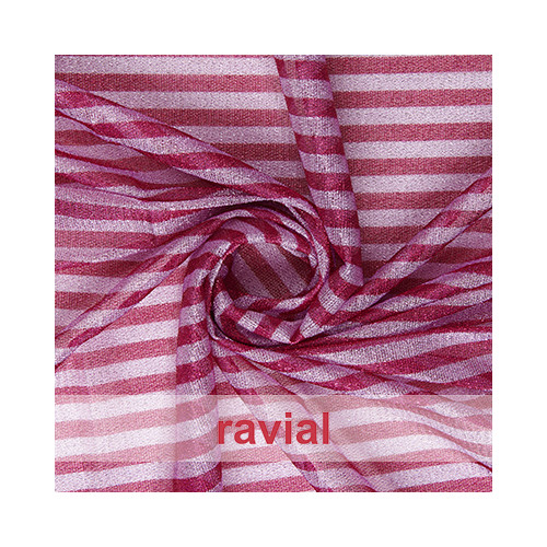 BRILLO STRIPES. Tela brillante un poco elástica.