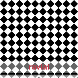Tejido de poliéster estampado de rombos de 4,00 cms. aprox.