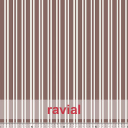 ECO-RUSTIC ESTP. Tejido apariencia lino, reciclado. Estampado de rayas.