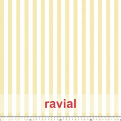 Tejido apariencia lino, reciclado. Estampado de rayas.