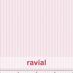 Tejido apariencia lino, reciclado. Estampado de rayas.