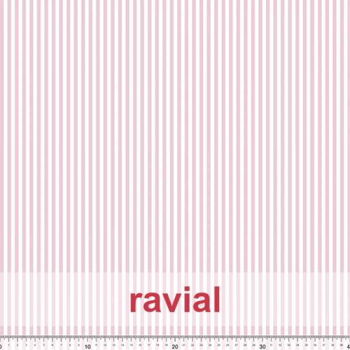 Tejido apariencia lino, reciclado. Estampado de rayas.