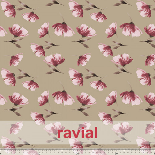 Tela de gasa fina perfecta para trajes de fiesta y/o para combinar con tejido de raso. Estampado de flores.